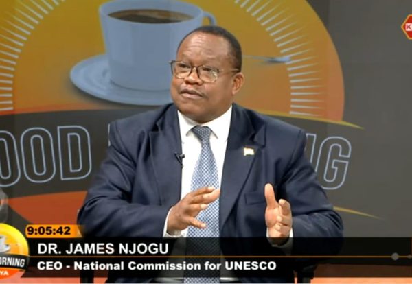 The Ag. SG Dr. James Njogu during the KBC Morning show.