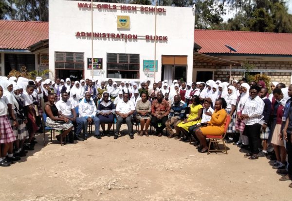 Participants pose for a photo during the STEM Camp in Kwale County