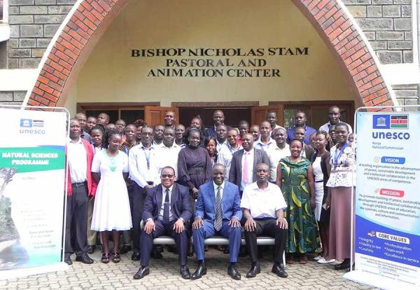 TVET Trainers poses for a group photo during the capacity building workshop for TVET Trainers on emerging technologies