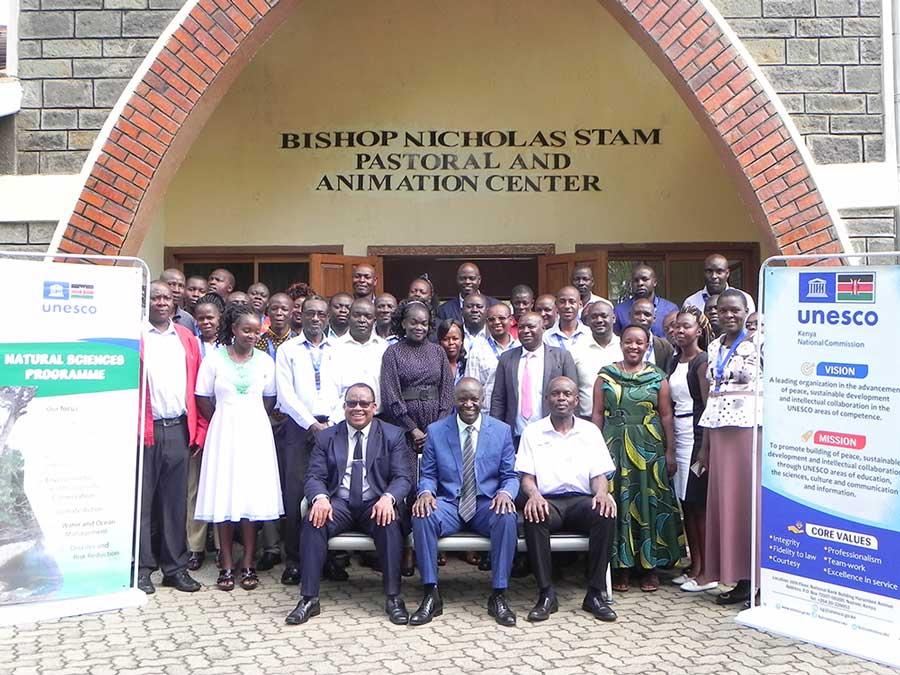 TVET Trainers poses for a group photo during the capacity building workshop for TVET Trainers on emerging technologies