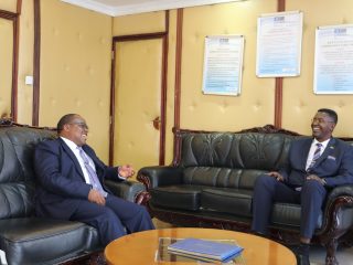 Ag. SG Dr. James Njogu hosting Amb (Designate) Prof. Peter Ngure