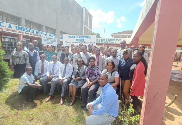 A group of practitioners during the ESD Action research orientation workshop in Murang'a TTC