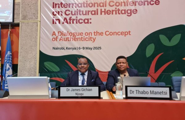 KNATCOM Ag. Secretary General/CEO in a panel discussion during the International Conference on Cultural Heritage in Africa