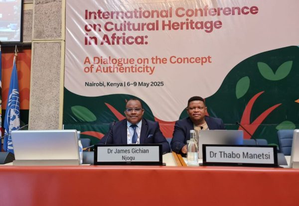 KNATCOM Ag. Secretary General/CEO in a panel discussion during the International Conference on Cultural Heritage in Africa