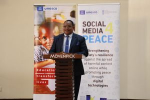 The KNATCOM Ag. CEO key note address during the Regional workshop during the International Day for Countering Hate Speech