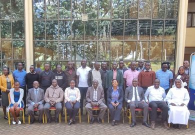 TVET Trainer of trainers during the capacity building Training workshop on Emerging Technologies, Kisii County.