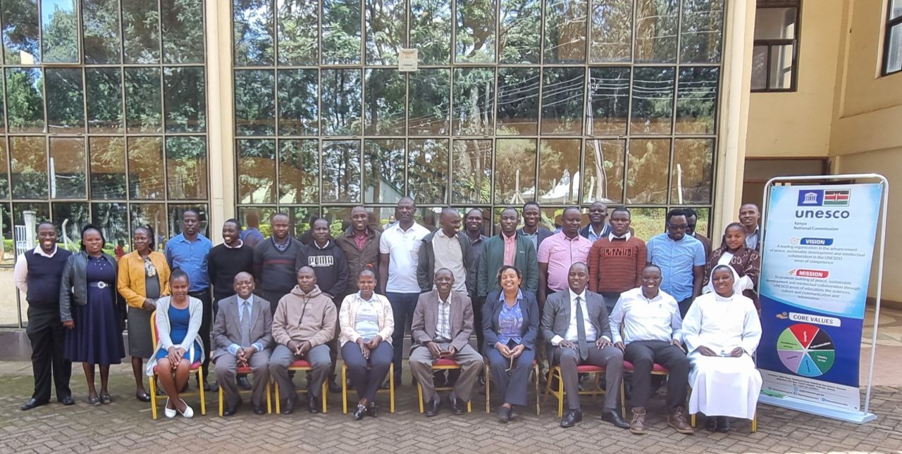 TVET Trainer of trainers during the capacity building Training workshop on Emerging Technologies, Kisii County.
