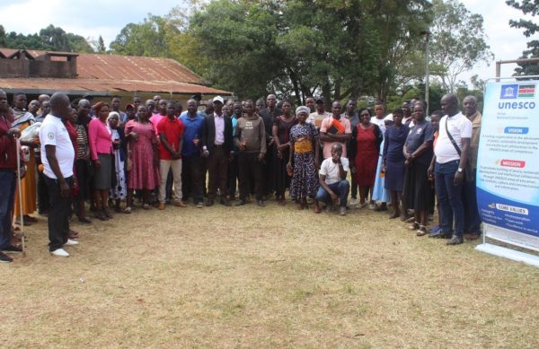 Macalder UNESCO Club during a community engagement forum in Macalder, Nyatike Sub-County