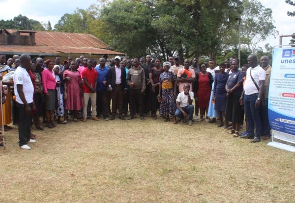 Macalder UNESCO Club during a community engagement forum in Macalder, Nyatike Sub-County