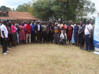 Macalder UNESCO Club during a community engagement forum in Macalder, Nyatike Sub-County