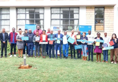 Ministry of Education officials, UNESCO, KNATCOM Staff, and BOE Technologies team during the during the Windows to STEM initiative worrkshop
