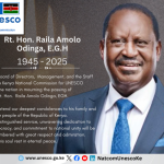 Rt. Hon. Raila Odinga message of condolence
