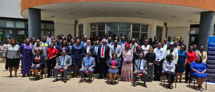 UNESCO Chair in Inclusive & Sustainable Physical Education and Sports for Community Development Stakeholders, partners, and participants pose for a group photo during the official launch of the UNESCO Chair in Inclusive and Sustainable Physical Education and Sports for Community Development at Kenyatta University.